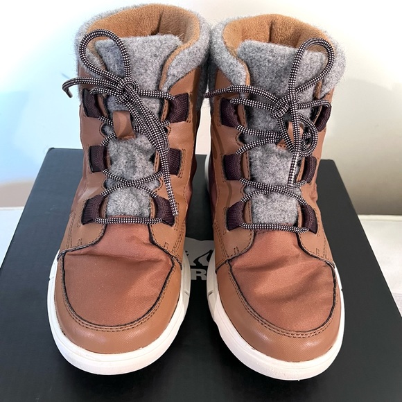 Sorel Explorer II Carnival Felt waterproof brown winter boot shoe - Picture 1 of 7